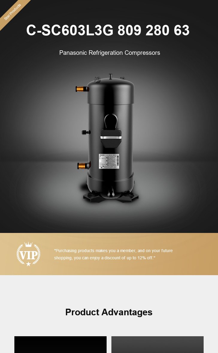 Panasonic Compressor C-SC603L3G 809 280 63, technical parameters pdf, structure diagram